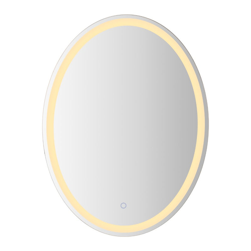 Dane 27 Round Frameless Anti-Fog Aluminum Front/Back-lit Tri-color LED Bathroom Vanity Mirror with Smart Touch Control