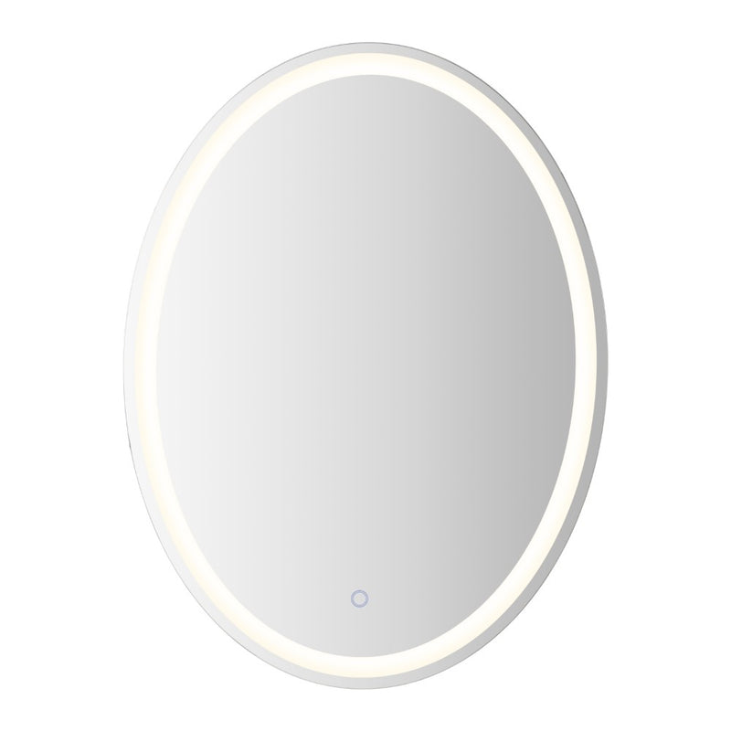 Dane 27 Round Frameless Anti-Fog Aluminum Front/Back-lit Tri-color LED Bathroom Vanity Mirror with Smart Touch Control
