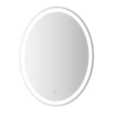 Dane 27 Round Frameless Anti-Fog Aluminum Front/Back-lit Tri-color LED Bathroom Vanity Mirror with Smart Touch Control