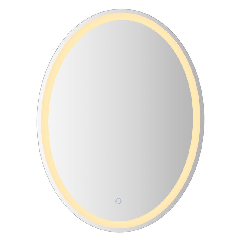 Dane 27 Round Frameless Anti-Fog Aluminum Front/Back-lit Tri-color LED Bathroom Vanity Mirror with Smart Touch Control