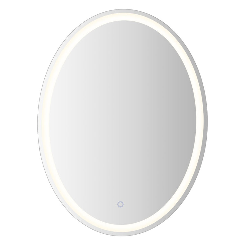 Dane 27 Round Frameless Anti-Fog Aluminum Front/Back-lit Tri-color LED Bathroom Vanity Mirror with Smart Touch Control
