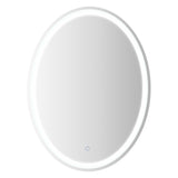 Dane 27 Round Frameless Anti-Fog Aluminum Front/Back-lit Tri-color LED Bathroom Vanity Mirror with Smart Touch Control