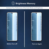 Tatum Crystal Lining Rectangle Metal Framed Antifog Front-Lit Tri-Color Wall Or Floor Full-Length Mirror with Smart Touch - JONATHAN Y