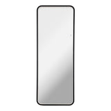 Tatum Crystal Lining Rectangle Metal Framed Antifog Front-Lit Tri-Color Wall Or Floor Full-Length Mirror with Smart Touch - JONATHAN Y