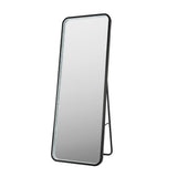 Tatum Crystal Lining Rectangle Metal Framed Antifog Front-Lit Tri-Color Wall Or Floor Full-Length Mirror with Smart Touch - JONATHAN Y