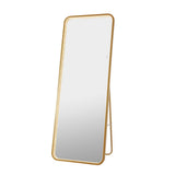Tatum Crystal Lining Rectangle Metal Framed Antifog Front-Lit Tri-Color Wall Or Floor Full-Length Mirror with Smart Touch - JONATHAN Y