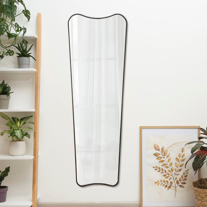 Alfie 20 in. W x 59 in. H Large Rectangular Metal Framed Wall Mounted Full-Length Mirror - JONATHAN Y