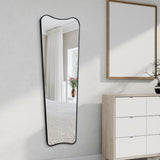 Alfie 20 in. W x 59 in. H Large Rectangular Metal Framed Wall Mounted Full-Length Mirror - JONATHAN Y