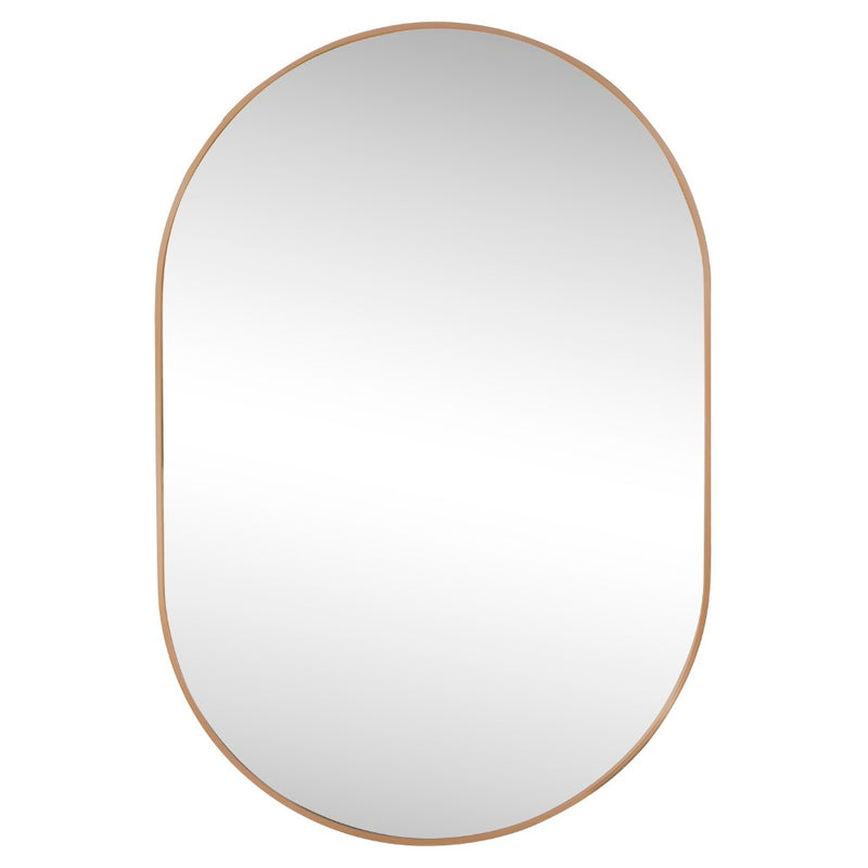 Milly 24 in. W x 36 in. H Medium Oval Metal Framed Wall Mirror - JONATHAN Y