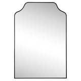Lindie 24 in. W x 36 in. H Medium Scalloped-Top Metal Framed Wall Mounted Mirror - JONATHAN Y