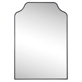 Lindie 24 in. W x 36 in. H Medium Scalloped-Top Metal Framed Wall Mounted Mirror - JONATHAN Y