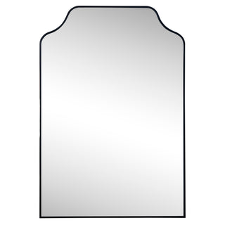 Lindie 24 in. W x 36 in. H Medium Scalloped-Top Metal Framed Wall Mounted Mirror - JONATHAN Y