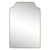 Lindie 24 in. W x 36 in. H Medium Scalloped-Top Metal Framed Wall Mounted Mirror - JONATHAN Y