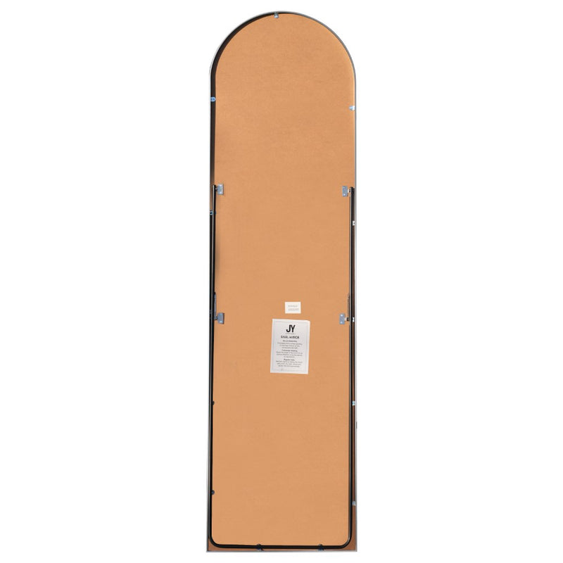 Adrian 16 in. W x 59 in. H Large Arched Metal Framed Floor Full-Length Mirror - JONATHAN Y