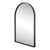 Elodie Small Arched Metal Framed Wall Mounted Mirror