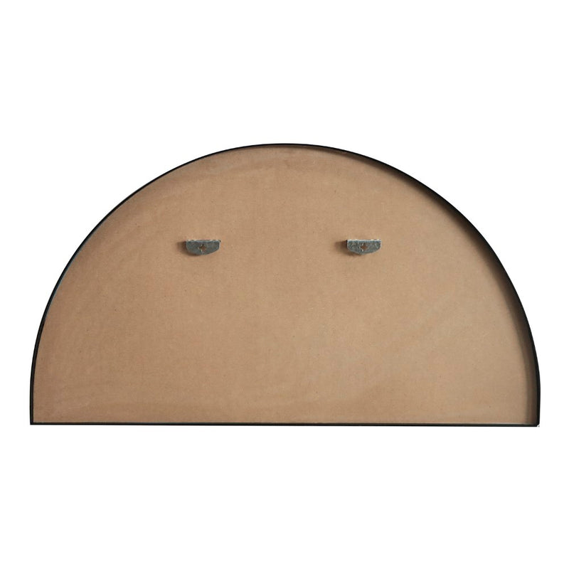 Solstice 42 in. W x 23 in. H Large Half Circle Metal Framed Wall Mounted Mirror