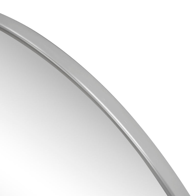 Solstice 42 in. W x 23 in. H Large Half Circle Metal Framed Wall Mounted Mirror