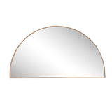 Solstice 42 in. W x 23 in. H Large Half Circle Metal Framed Wall Mounted Mirror