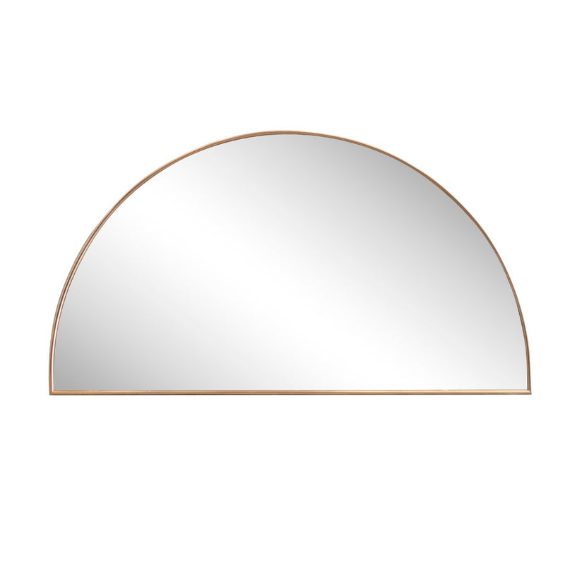 Solstice 42 in. W x 23 in. H Large Half Circle Metal Framed Wall Mounted Mirror