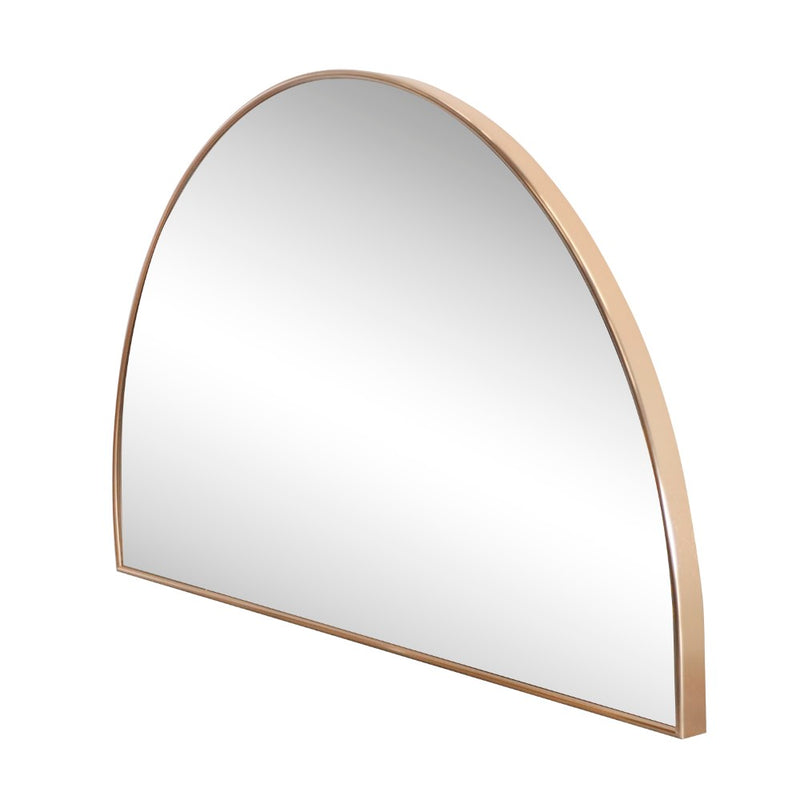 Solstice 42 in. W x 23 in. H Large Half Circle Metal Framed Wall Mounted Mirror