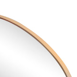 Aurelia 24 in. W x 36 in. H Medium Irregular Oval Metal Framed Wall Mounted Mirror