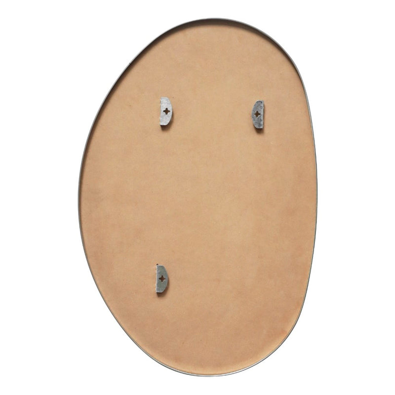 Aurelia 24 in. W x 36 in. H Medium Irregular Oval Metal Framed Wall Mounted Mirror