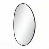 Aurelia 24 in. W x 36 in. H Medium Irregular Oval Metal Framed Wall Mounted Mirror