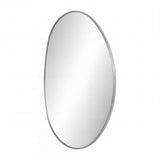 Aurelia 24 in. W x 36 in. H Medium Irregular Oval Metal Framed Wall Mounted Mirror