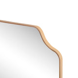Alora 24 in. W x 36 in. H Medium Scalloped Rectangular Metal Framed Wall Mounted Mirror