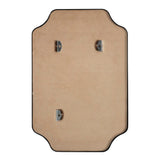 Alora 24 in. W x 36 in. H Medium Scalloped Rectangular Metal Framed Wall Mounted Mirror