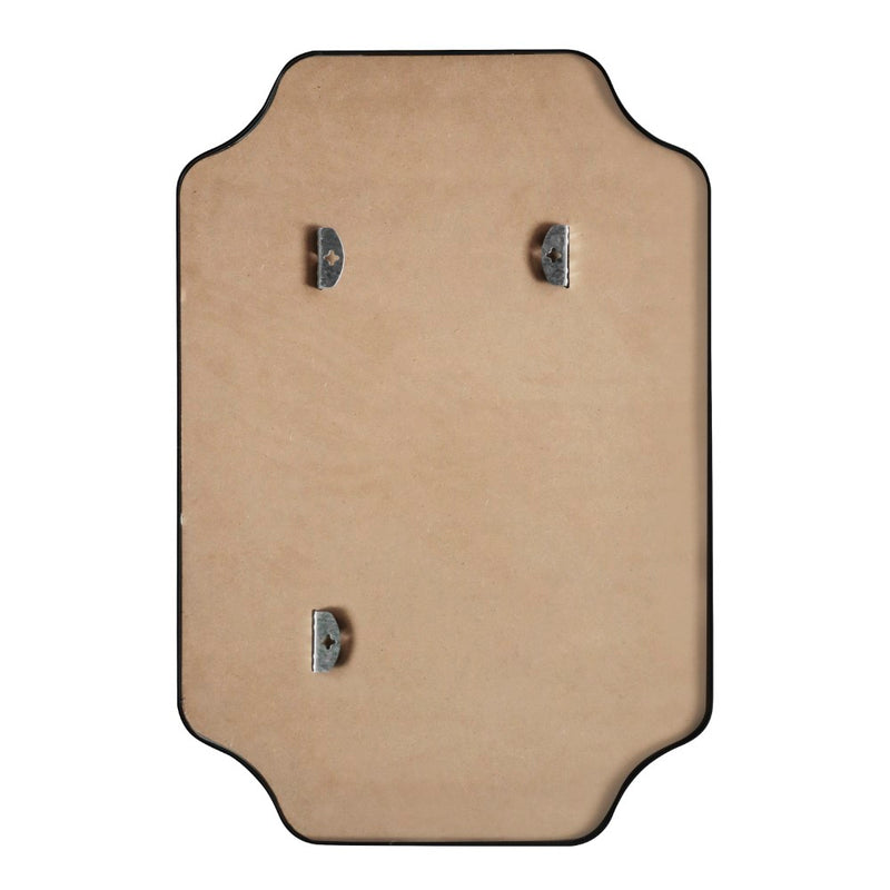 Alora 24 in. W x 36 in. H Medium Scalloped Rectangular Metal Framed Wall Mounted Mirror