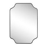 Alora 24 in. W x 36 in. H Medium Scalloped Rectangular Metal Framed Wall Mounted Mirror