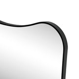 Alfie 24 in. W x 36 in. H Large Irregular Metal Framed Wall Mounted Mirror