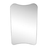 Alfie 24 in. W x 36 in. H Large Irregular Metal Framed Wall Mounted Mirror