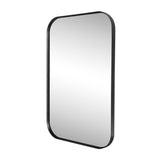 Aleria 24 in. W x 36 in. H Medium Rounded Rectangular Metal Framed Wall Mounted Mirror
