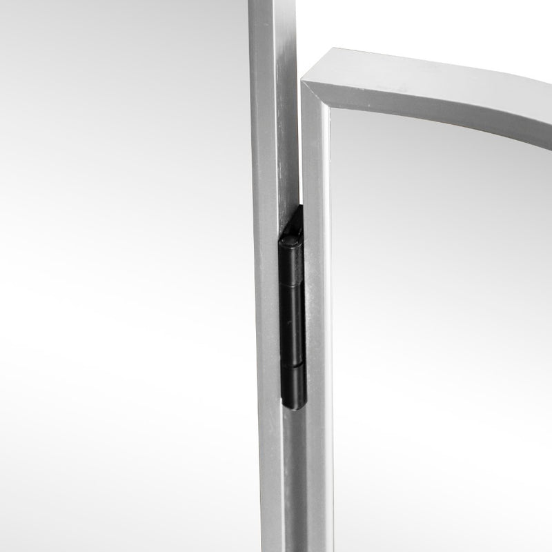 Arjen 3-Way 28 in. W x 28 in. H Medium Arch Trifold Adjustable Aluminum Alloy Framed Vanity Mirror for Tabletop and Wall Mount