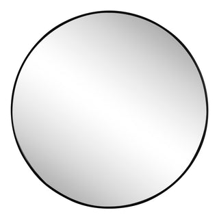 Eclipse Circle Aluminum Alloy Framed Wall Mounted Mirror