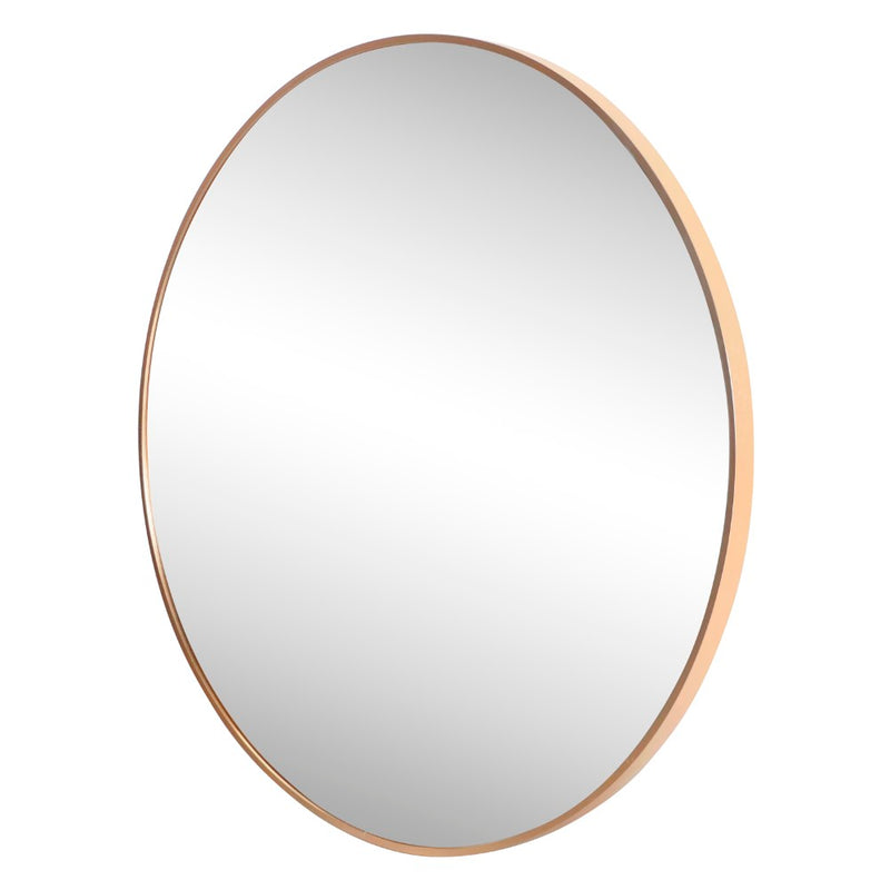 Eclipse Circle Aluminum Alloy Framed Wall Mounted Mirror