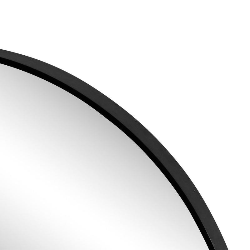 Eclipse Circle Aluminum Alloy Framed Wall Mounted Mirror