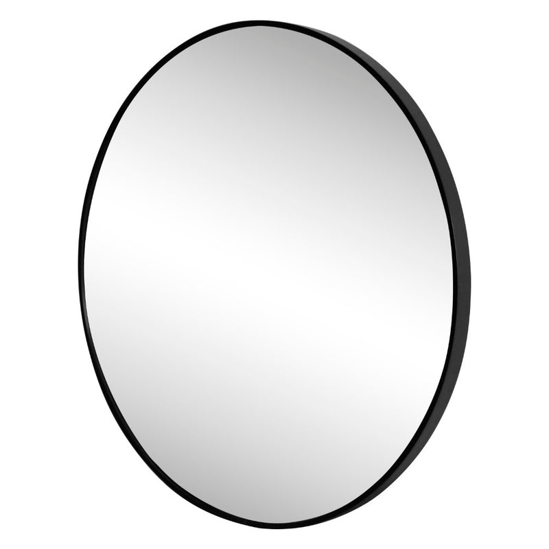 Eclipse Circle Aluminum Alloy Framed Wall Mounted Mirror