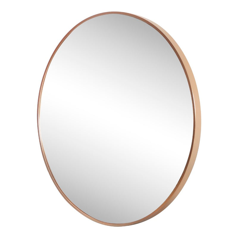 Eclipse Circle Aluminum Alloy Framed Wall Mounted Mirror