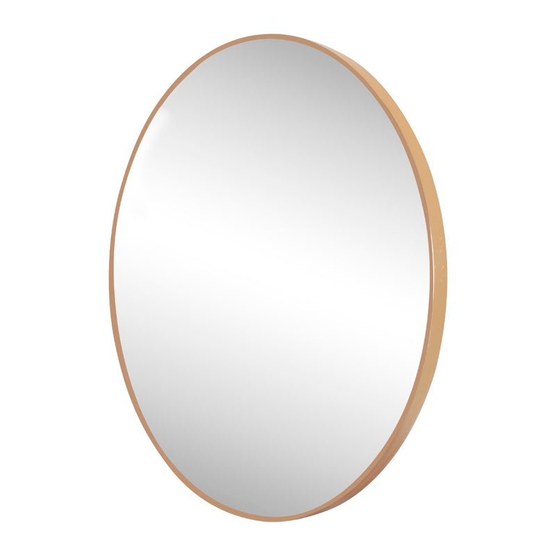 Eclipse Circle Aluminum Alloy Framed Wall Mounted Mirror