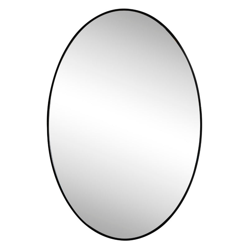 Ellipse 24 in. W x 36 in. H Medium Oval Aluminum Alloy Framed Wall Mounted Mirror