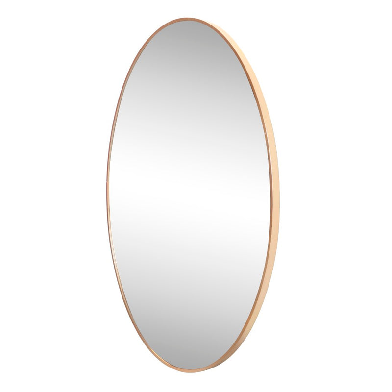 Ellipse 24 in. W x 36 in. H Medium Oval Aluminum Alloy Framed Wall Mounted Mirror