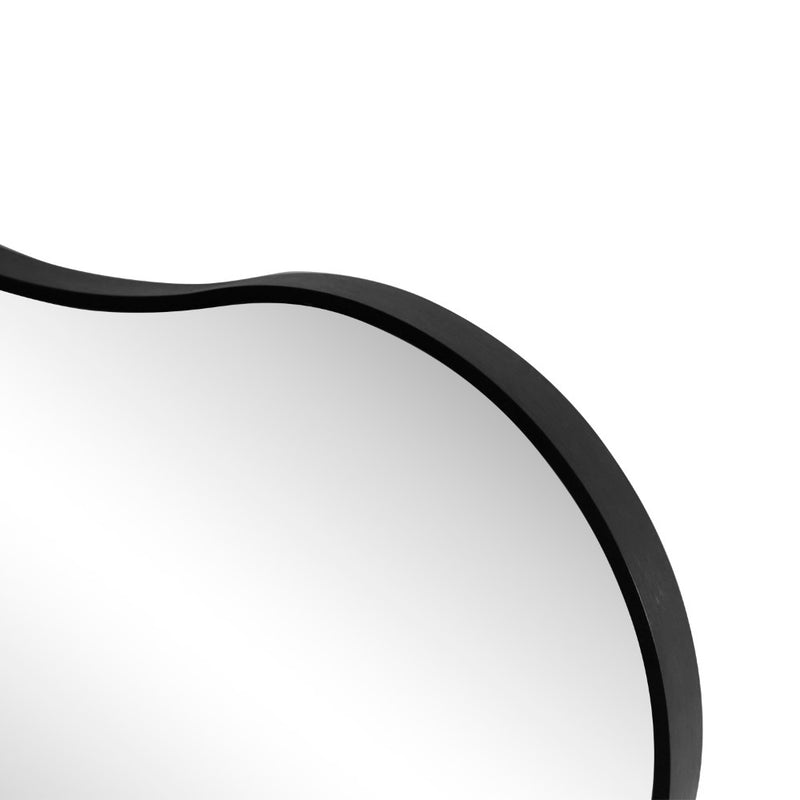 Calico 24 in. W x 36 in. H Medium Irregular Scallop Aluminum Alloy Framed Wall Mounted Mirror