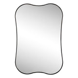 Calico 24 in. W x 36 in. H Medium Irregular Scallop Aluminum Alloy Framed Wall Mounted Mirror