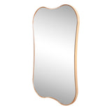 Calico 24 in. W x 36 in. H Medium Irregular Scallop Aluminum Alloy Framed Wall Mounted Mirror