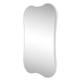 Calico 24 in. W x 36 in. H Medium Irregular Scallop Aluminum Alloy Framed Wall Mounted Mirror