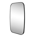 Cassian 24 in. W x 36 in. H Medium Capsule Oblong Oval Aluminum Alloy Framed Wall Mounted Mirror