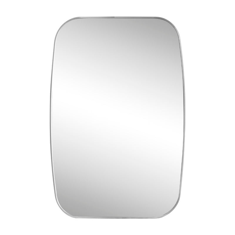 Cassian 24 in. W x 36 in. H Medium Capsule Oblong Oval Aluminum Alloy Framed Wall Mounted Mirror